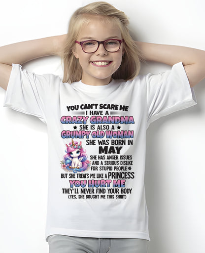 MAY - YOU CAN'T SCARE ME - GIFT FROM GRANDMA FOR GRANDDAUGHTER - TRNN05 (SKU09-106-05)