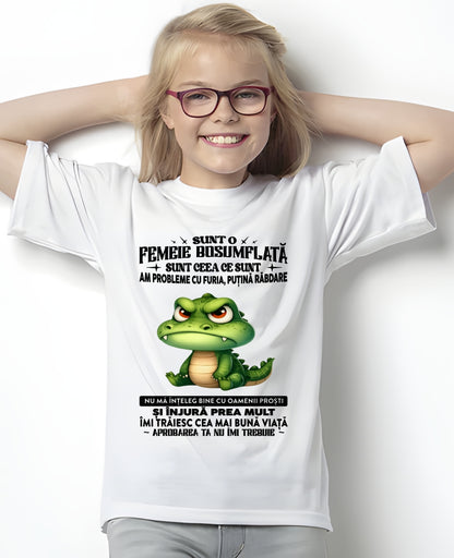 SUNT O FEMEIE BOSUMFLATĂ - Tricou de ziua de naștere pentru femeie - RO/TRNN00 (SKU2605-376-00)