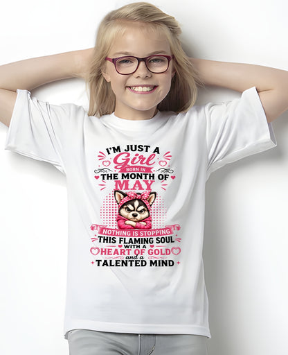 MAY - NOTHING IS STOPPING THIS FLAMING SOUL - Birthday T Shirt For Woman - TRNN05 (SKU2605-66-05)
