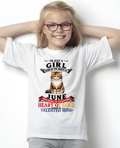 JUNE - NOTHING IS STOPPING THIS FLAMING SOUL - Birthday T Shirt For Woman - TRNN06 (SKU2605-74-06)
