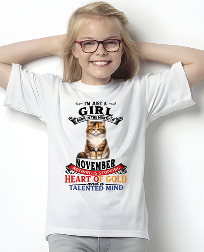 NOVEMBER - NOTHING IS STOPPING THIS FLAMING SOUL - Birthday T Shirt For Woman - TRNN11 (SKU2605-74-11)