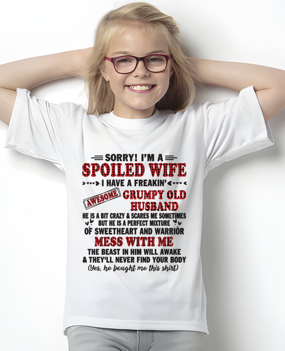 Spoiled Wife of Grumpy Old Husband - Special Gift For Your Wife From Husband - TRNN00 (SKU12-111-00)