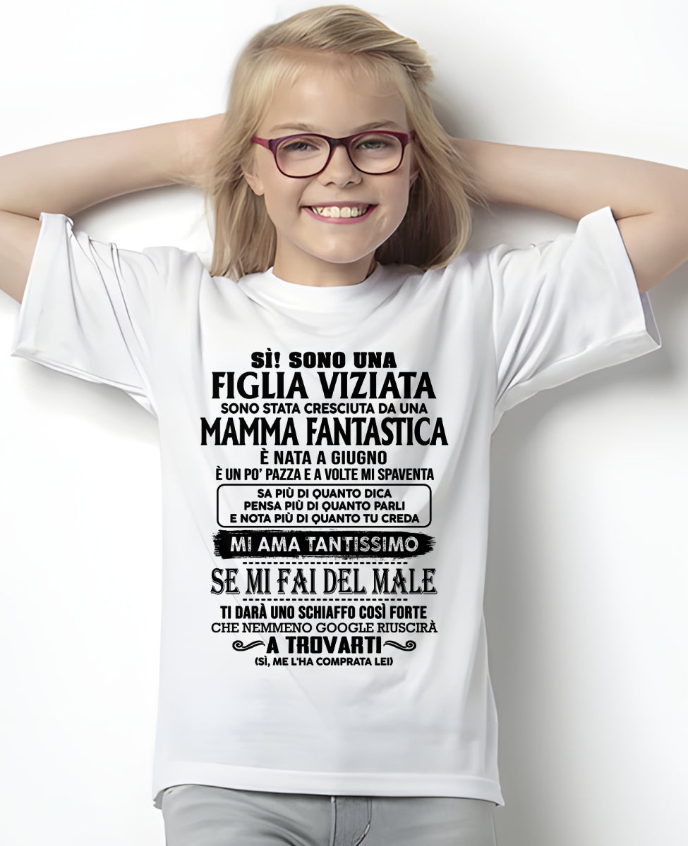 GIUGNO - Fantastica mamma - Maglietta per il figlia dalla mamma - ITA/TRNN06 (SKU2605-262-06)