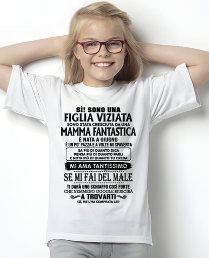 GIUGNO - Fantastica mamma - Maglietta per il figlia dalla mamma - ITA/TRNN06 (SKU2605-262-06)