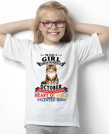 OCTOBER - NOTHING IS STOPPING THIS FLAMING SOUL - Birthday T Shirt For Woman - TRNN10 (SKU2605-74-10)