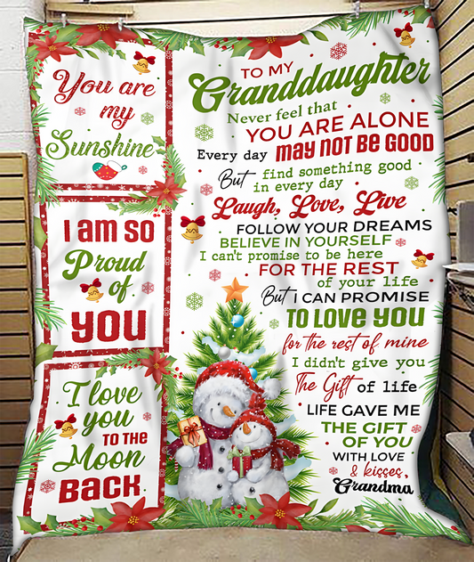 BLANKET FOR GRANDDAUGHTER FROM GRANDMA – XMAS GIFT (SKUB-CHRISTMAS)