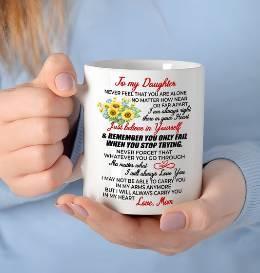 TO DAUGHTER MUG 00 - GIFT FROM MOM (SKU2603-100)