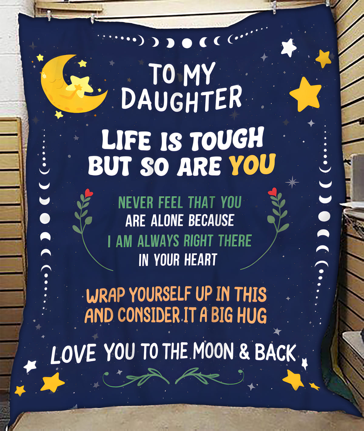 Special For Beautiful Daughter Gift Blanket - From Mom (SKU2603-268)
