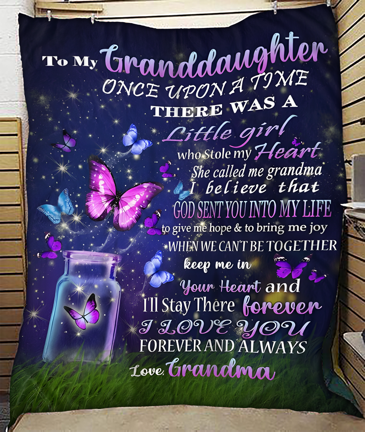 BLANKET FOR GRANDDAUGHTER – COMFORT & WARMTH GIFT NTTD00