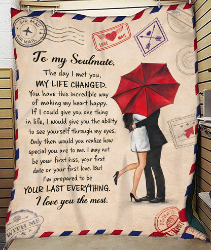 Special For Beautiful Wife Gift Blanket - From Husband (SKU2602-47)