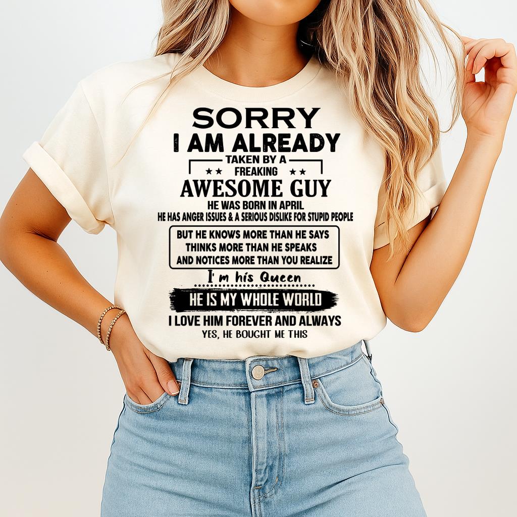 April - Awesome Guy - Perfect gift for girlfriend or wife  From Husband - TRNN04 (SKUT08-11-04)