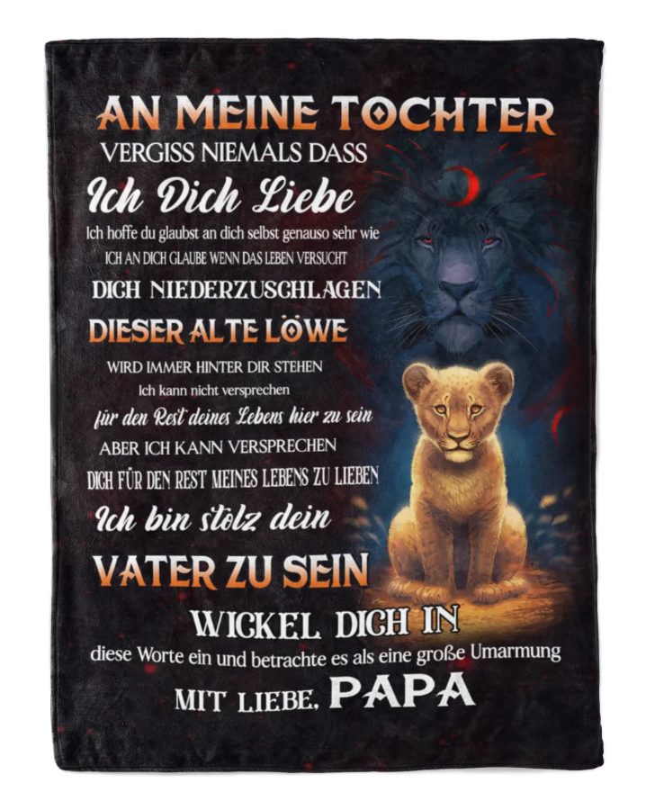 Besonderes Geschenk für deine Tochter – Decke von Papa