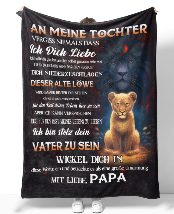 Besonderes Geschenk für deine Tochter – Decke von Papa