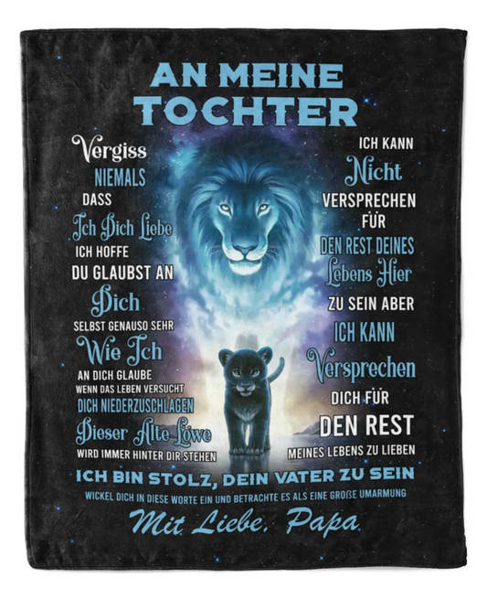 Besonderes Geschenk für deinen Tochter – Decke von Papa