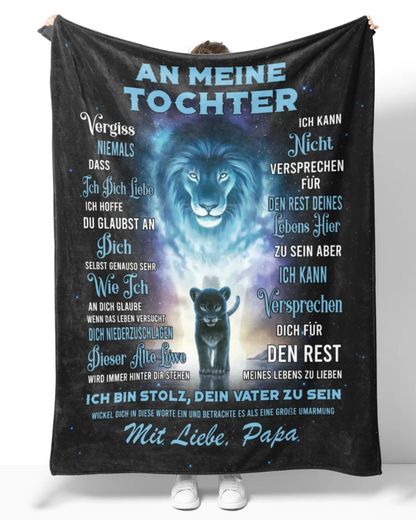 Besonderes Geschenk für deinen Tochter – Decke von Papa