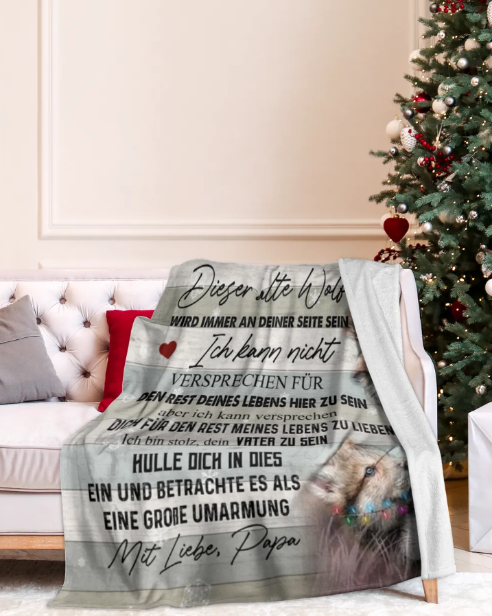 Besonderes Geschenk für deinen Tochter – Decke von Papa