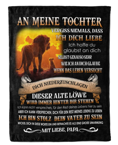 Besonderes Geschenk für deinen Tochter – Decke von Papa