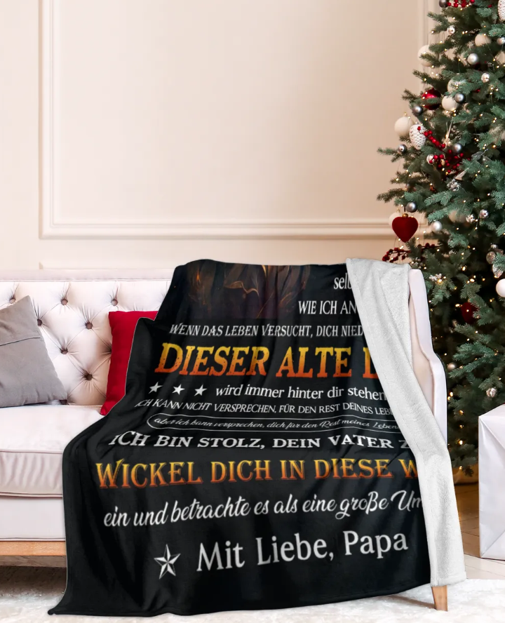 Besonderes Geschenk für deinen Tochter – Decke von Papa