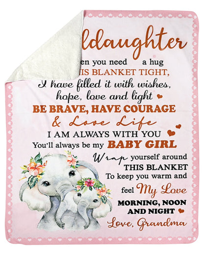 Special Gift For Your Granddaughter Blanket - From Grandma