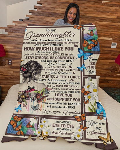 Special Gift For Your Granddaughter Blanket - From Grandma