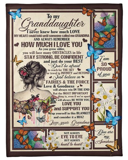 Special Gift For Your Granddaughter Blanket - From Grandma