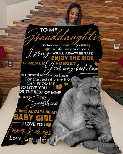 Special Gift For Your Granddaughter Blanket - From Grandma