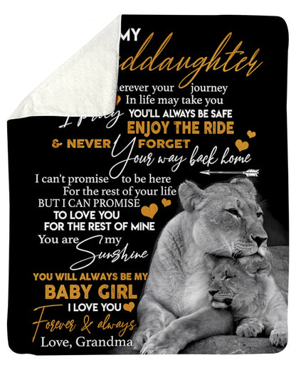 Special Gift For Your Granddaughter Blanket - From Grandma