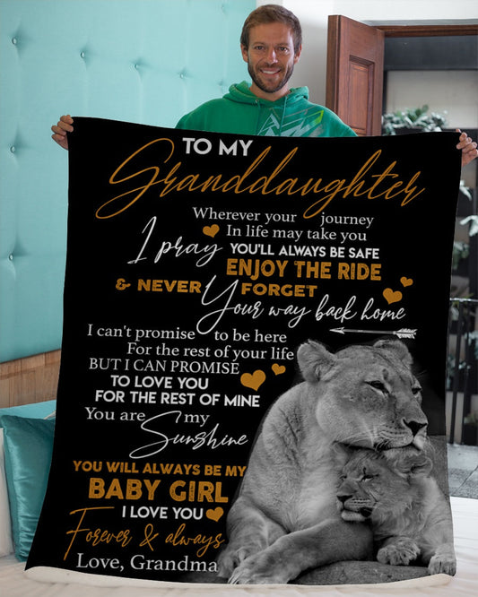 Special Gift For Your Granddaughter Blanket - From Grandma