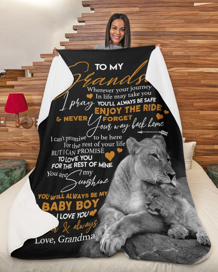 Special Gift For Your Grandson Blanket - From Grandma (SKUB07-185)