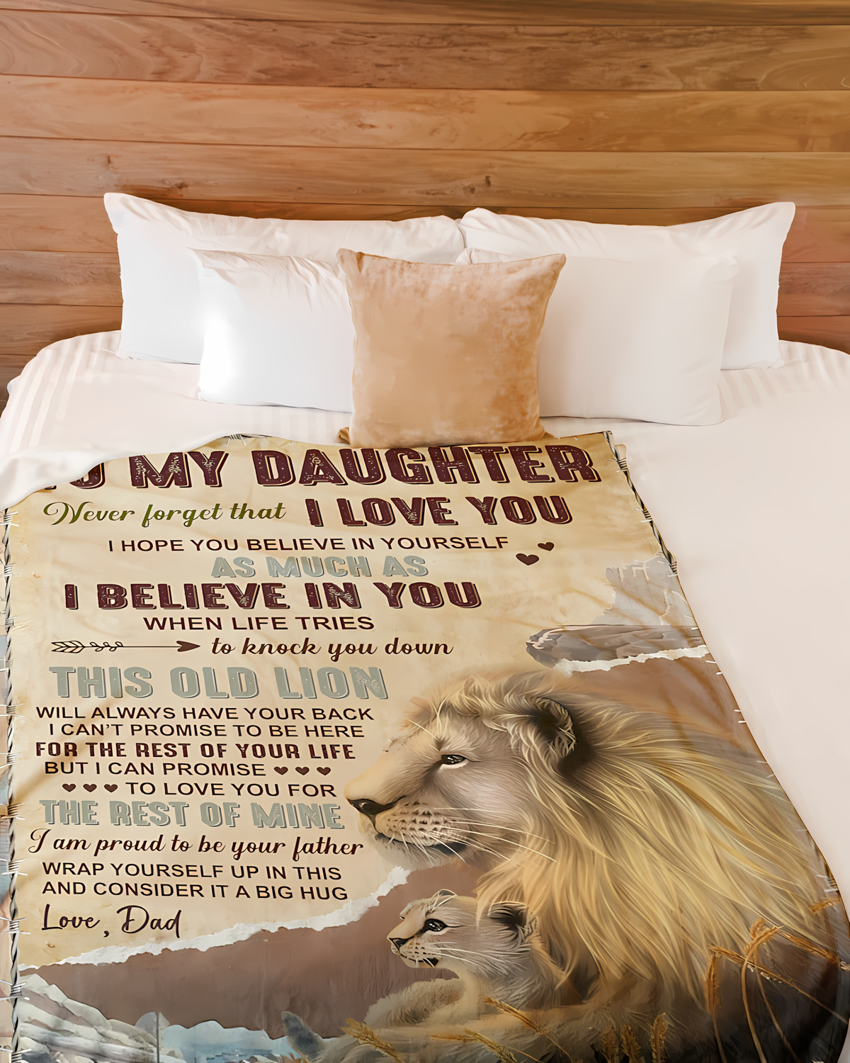 Special Gift For Your Daughter Blanket - From Dad (SKUB11-144)