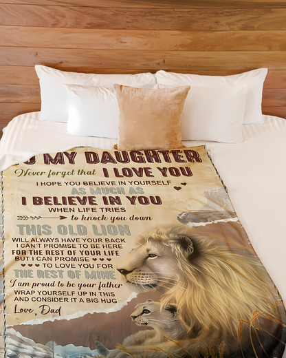 Special Gift For Your Daughter Blanket - From Dad (SKUB11-144)