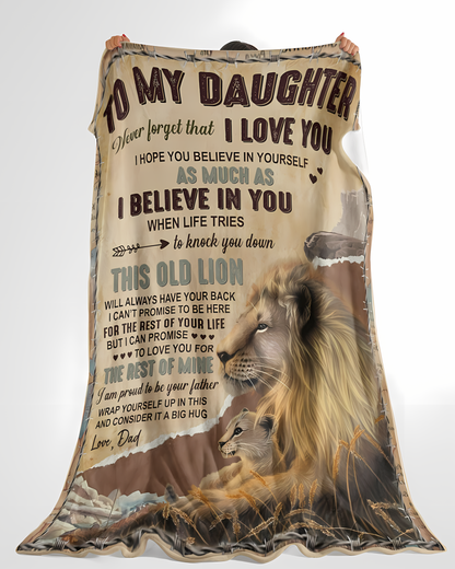 Special Gift For Your Daughter Blanket - From Dad (SKUB11-144)