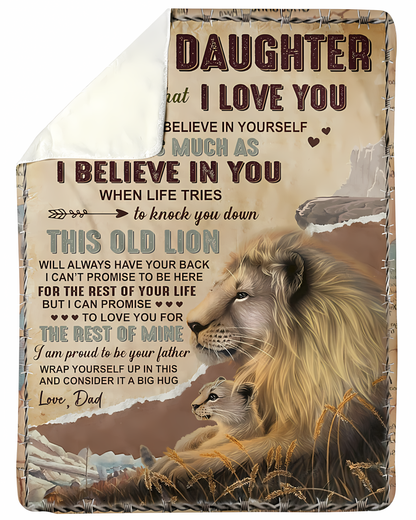 Special Gift For Your Daughter Blanket - From Dad