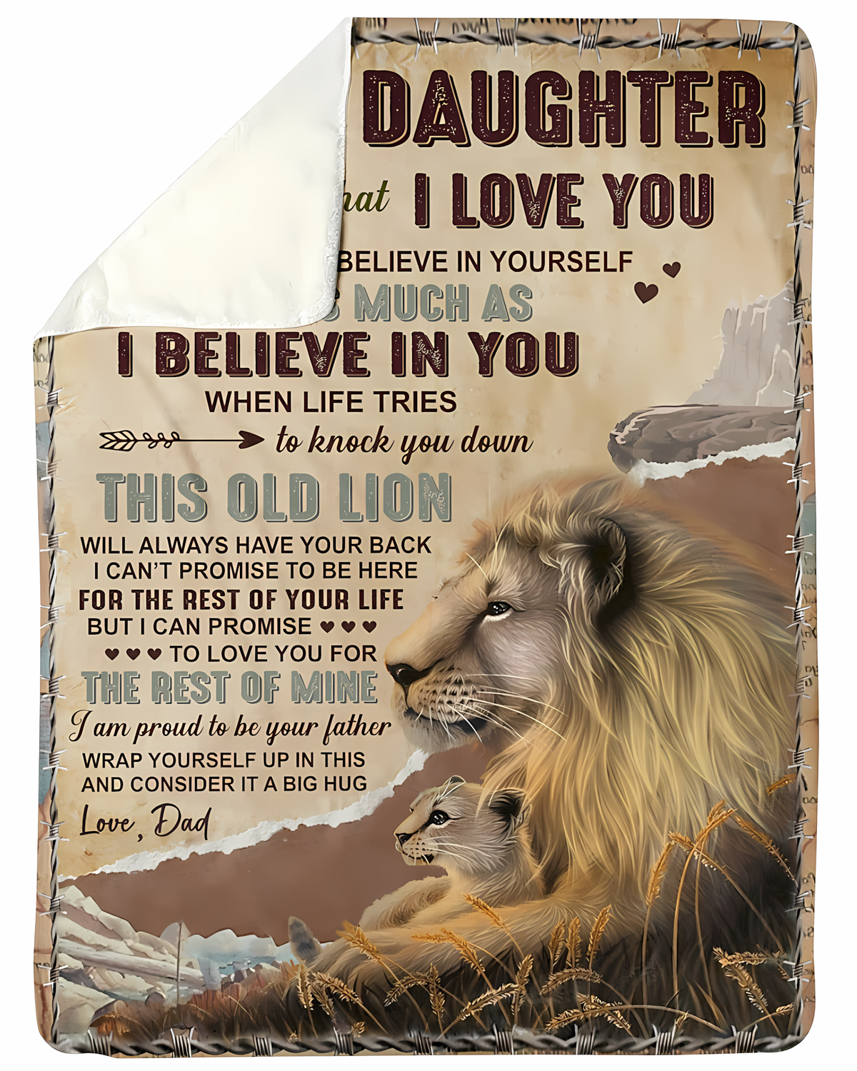 Special Gift For Your Daughter Blanket - From Dad (SKUB11-144)