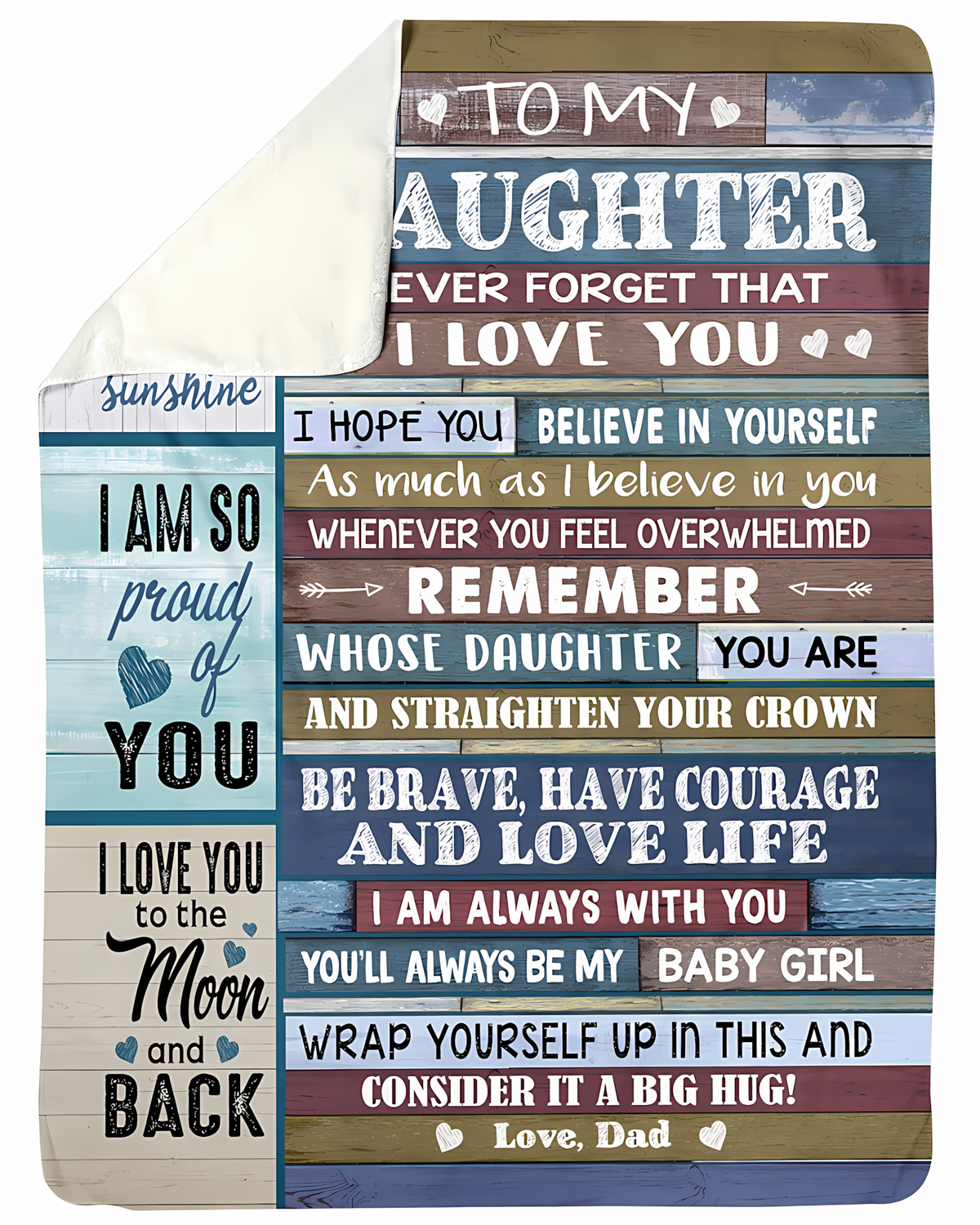 Special Gift For Your Daughter Blanket - From Dad