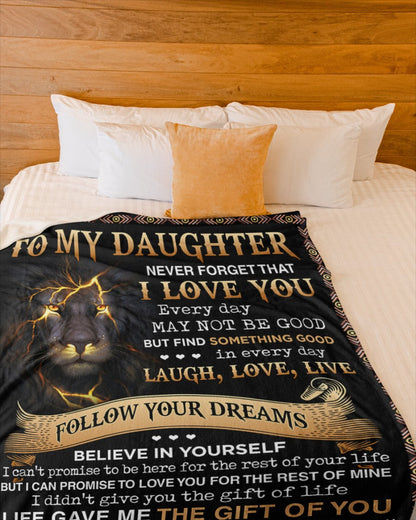 Special Gift For Your Daughter Blanket - From Dad (SKUB06-80)