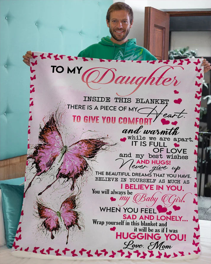 MOM TO DAUGHTER BLANKET – COMFORT & WARMTH GIFT (SKUB06-101)