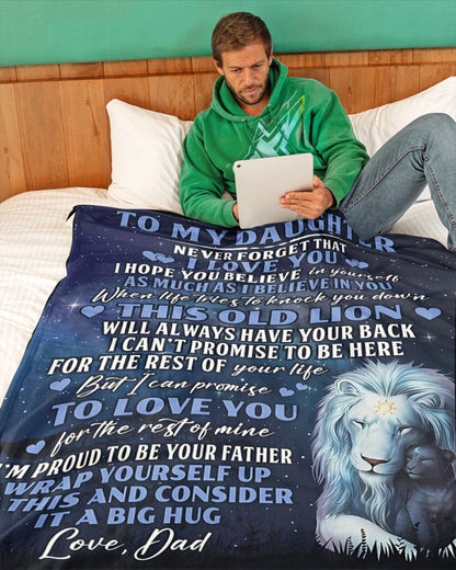 Special blanket for Daughter - From Dad blanket (SKUB12-219)