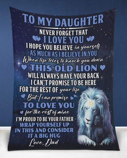 Special blanket for Daughter - From Dad blanket (SKUB12-219)