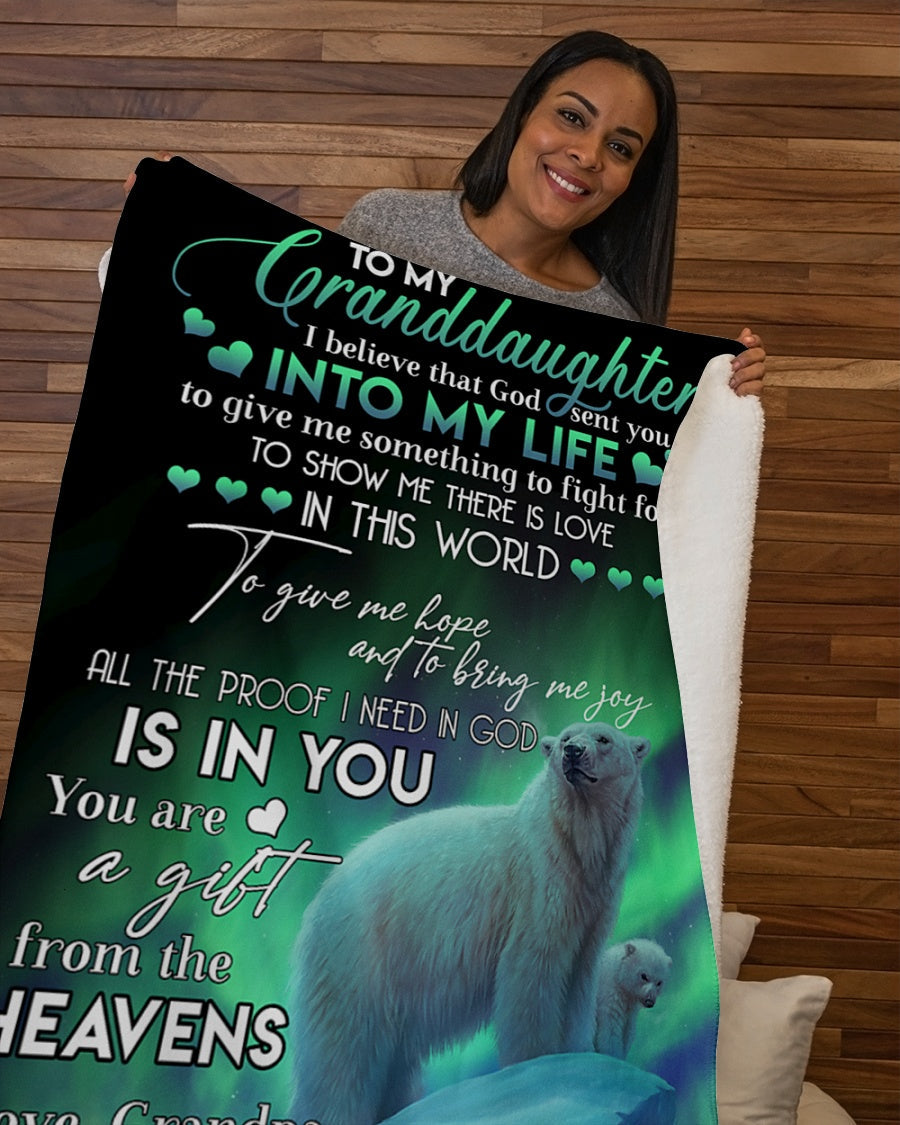 Special Gift For Your Granddaughter Blanket - From Grandpa