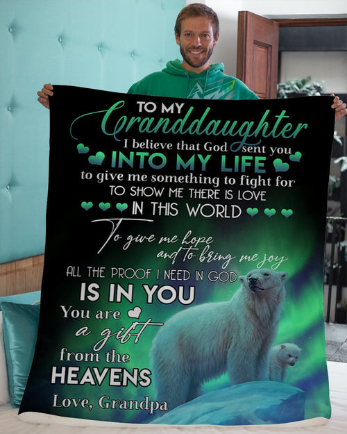 Special Gift For Your Granddaughter Blanket - From Grandpa
