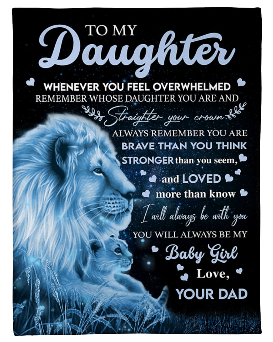 Special blanket for Daughter - From Dad blanket (SKU2609-311)