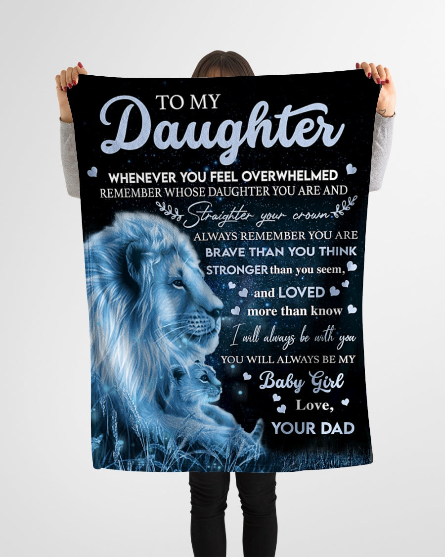 Special blanket for Daughter - From Dad blanket (SKU2609-311)