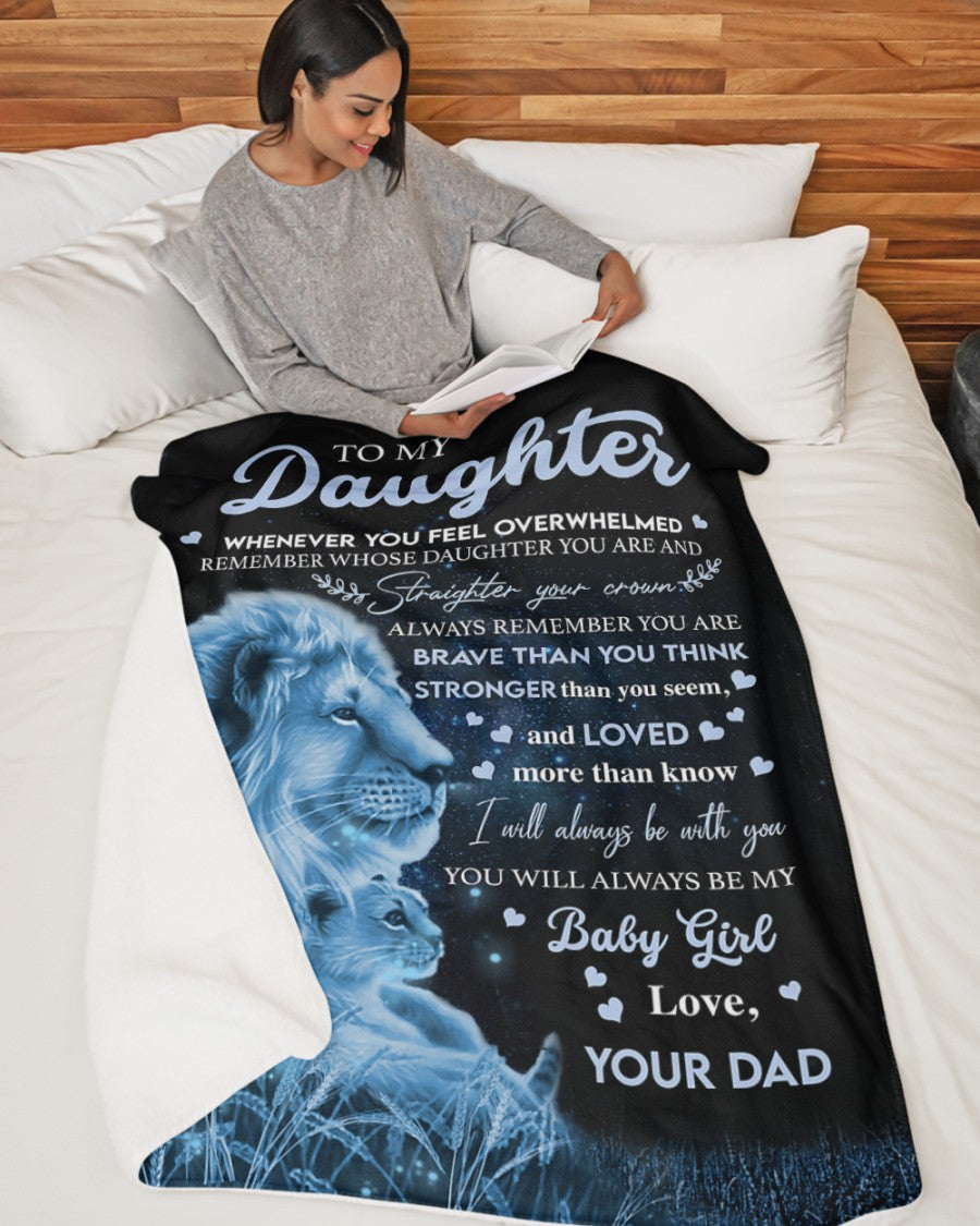 Special blanket for Daughter - From Dad blanket (SKU2609-311)