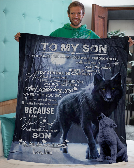 Special blanket for Son - From Dad blanket (SKUB06-96)