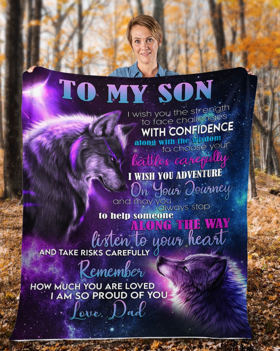 Special blanket for Son - From Dad blanket (SKUB07-19)