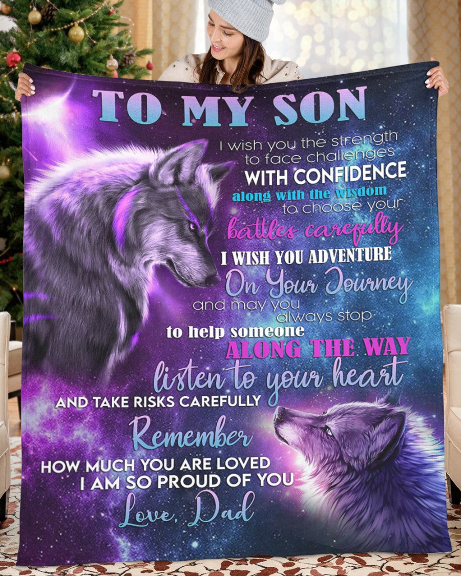Special blanket for Son - From Dad blanket (SKUB07-19)