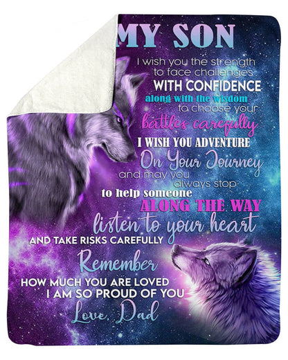 Special blanket for Son - From Dad blanket (SKUB07-19)