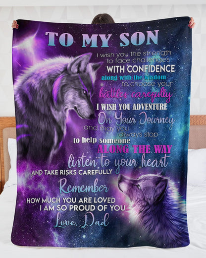 Special blanket for Son - From Dad blanket (SKUB07-19)