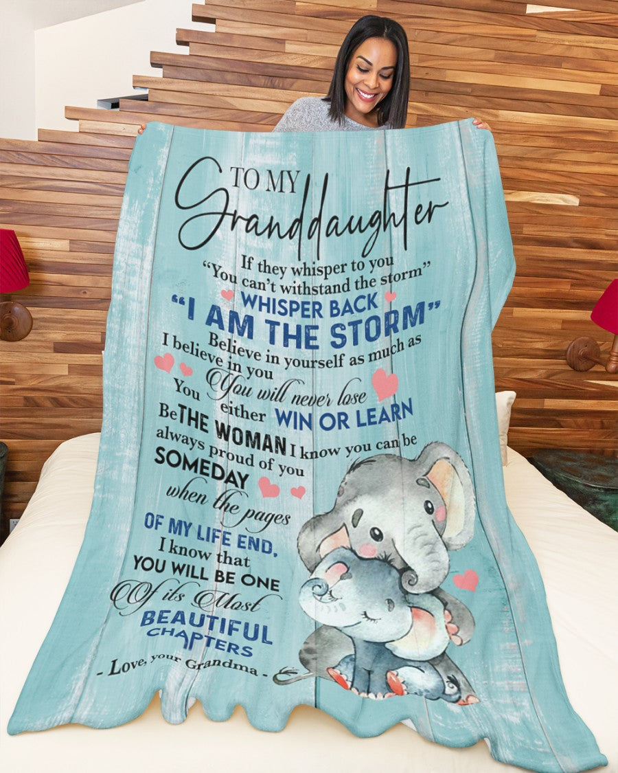 Special Gift For Your Granddaughter Blanket - From Grandma (SKUB12-84)